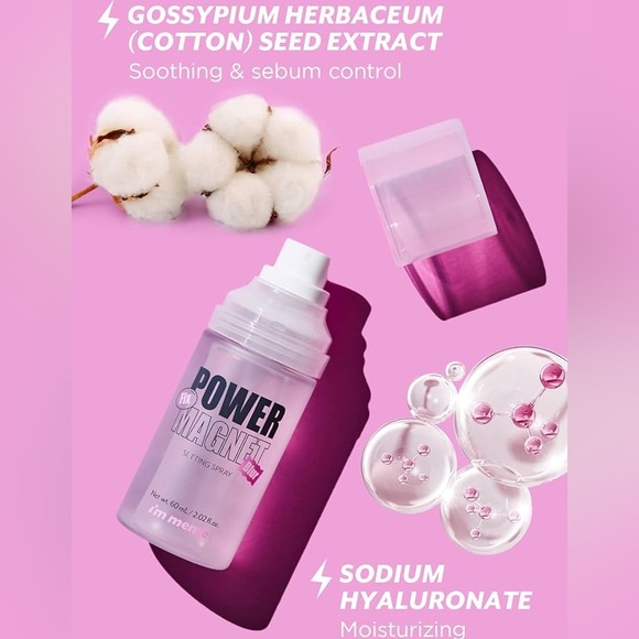 I'm Meme Power Magnet Makeup Setting Spray, Korean skincare, New in Box - Picture 5 of 6